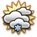 Mogelijk wat sneeuw, Regen, Grotendeels bewolkt